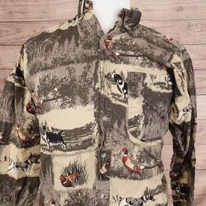 FIELD TESTED BY OUTDOOR LIFE NATURE HUNTING WILDERNESS BUTTON UP SHIRT MENS M‎